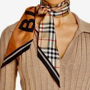Burberry
Vintage Check & Logo Silk Skinny Scarf
